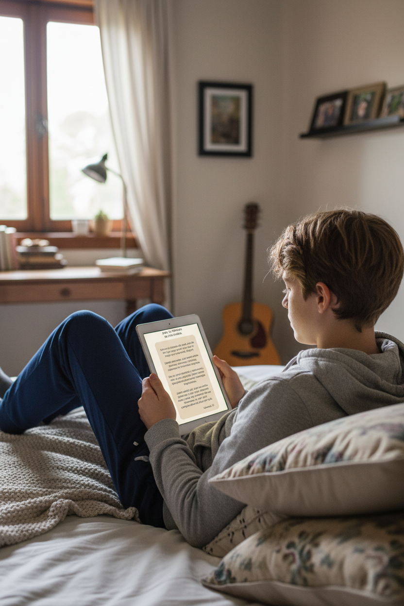 Mockup Biblia Digital en Tablet